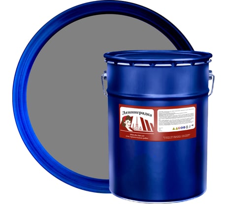 Универсальная эмаль Ленинградка ПФ-115 25 кг серая УТ000009967