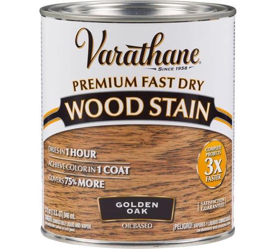 Быстросохнущее тонирующее масло RUST-OLEUM золотой дуб, 0.946 л 262003 1