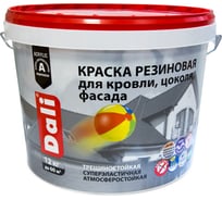 Краска резиновая DALI зеленый мох RAL 6005 12 кг 273856