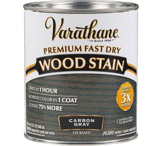 Быстросохнущее тонирующее масло RUST-OLEUM угольный серый, 0.946 л 304559 1
