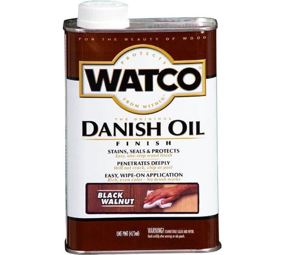 Тонирующее защитное масло RUST-OLEUM "Датское" черный орех, 0.472 л 65351 1