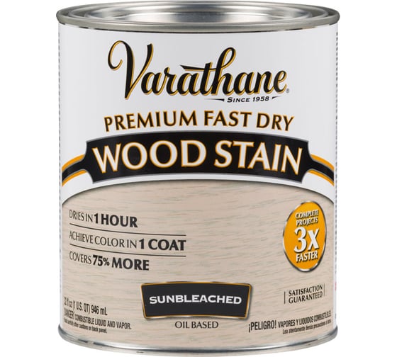 Быстросохнущее тонирующее масло RUST-OLEUM выбеленное дерево, 0.946 л 262011 1