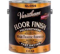 Полиуретановый лак для пола на масляной основе RUST-OLEUM глянцевый, 3.78 л 130031