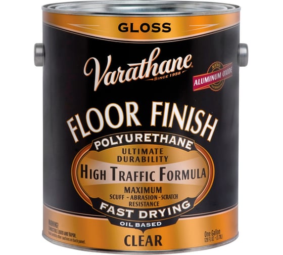 Полиуретановый лак для пола на масляной основе RUST-OLEUM глянцевый, 3.78 л 130031 1