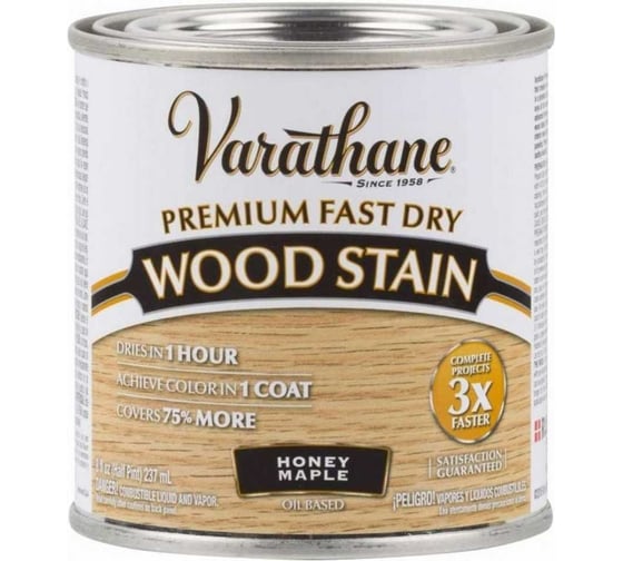 Быстросохнущее тонирующее масло RUST-OLEUM медовый клен, 0.236 л 313610 1