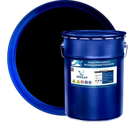 Органосиликатная композиция Мицар ОС-1203 20 кг черный УТ000009894