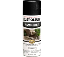 Антикоррозийная эмаль с молотковым эффектом RUST-OLEUM чёрный, спрей, 0.34 кг 7215830