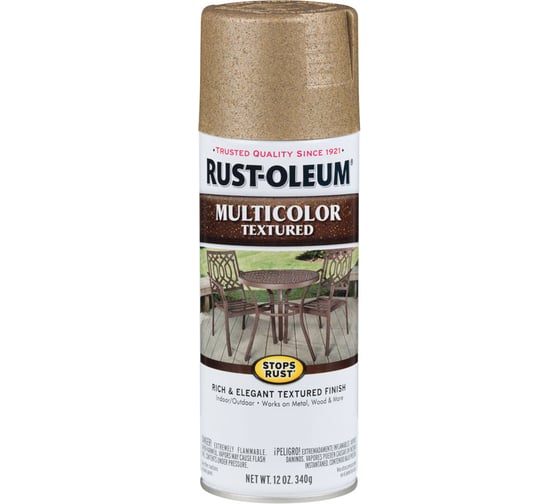 Многоцветная текстурная эмаль RUST-OLEUM светлая латунь, спрей, 0.34 кг 239120