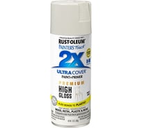 Универсальная акрило-алкидная эмаль RUST-OLEUM белый песок, глянцевый, спрей, 0.34 кг 348856