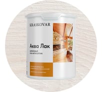 Акриловый лак-антисептик Kraskovar «Аква Лак», белый 2л 1328