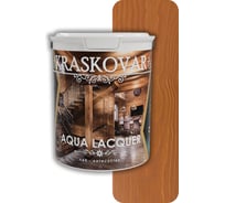 Лак-антисептик для дерева и камня Kraskovar Aqua Lacquer, лиственница 0,9л 1326