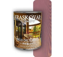 Масло для террас Kraskovar Deco Oil Terrace Бургундия, 0.75 л 1282