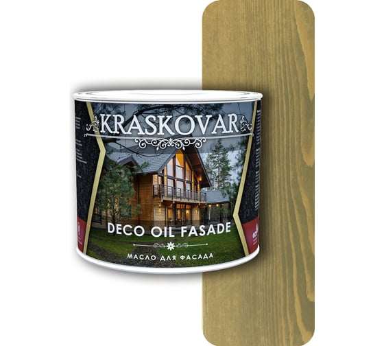 Масло для фасада Kraskovar Deco Oil Fasade бамбук, 2.2 л 1303