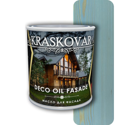 Масло для фасада Kraskovar Deco Oil Fasade волна, 0.75 л 1299