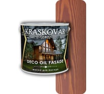 Масло для фасада Kraskovar Deco Oil Fasade вишня, 5 л 1310