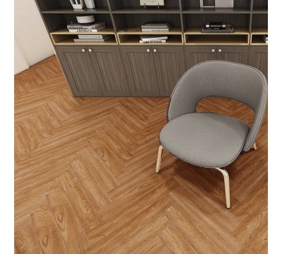 Ламинат Alpine Floor Herringbone 10 ёлка Дуб Венето 600x100x10 мм, площадь 1.56 м2 LF107-10