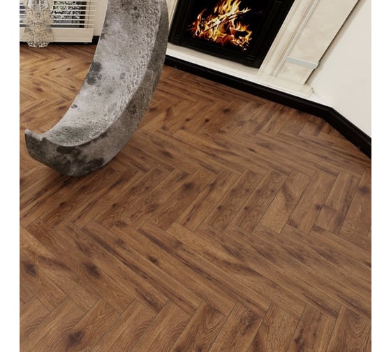 Ламинат Alpine Floor Herringbone 10 ёлка Дуб Умбрия 600x100x10 мм, площадь 1.56 м2 LF107-11
