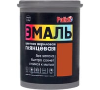 Акриловая эмаль PALIZH глянцевая 603 красно-коричневая 1кг 1/6 11605612