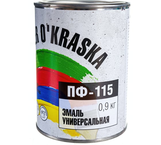 Эмаль super maler ПФ-115 Голубой 0,9кг Лк-00005639