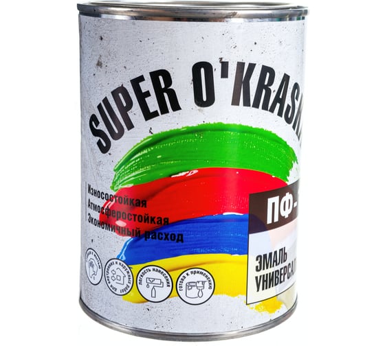 Эмаль super maler ПФ-115 Голубой 0,9кг Лк-00005639
