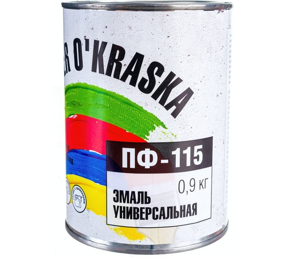 Эмаль super maler ПФ-115 Синий 0,9кг Лк-00005659