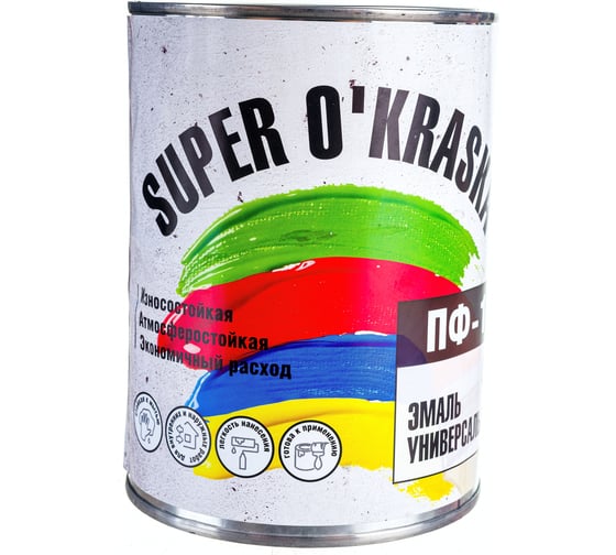 Эмаль super maler ПФ-115 Синий 0,9кг Лк-00005659