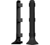 Угол наружный Bonkeel ПЛ60, ПВХ, черный упаковка 2 шт. 545338