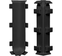 Угол внутренний Bonkeel ПЛ80, ПВХ, черный упаковка 2 шт. 545343