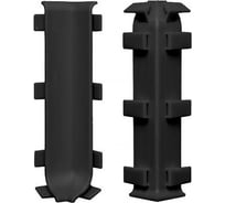 Угол внутренний Bonkeel ПЛ60, ПВХ,черный упаковка 2 шт. 545339