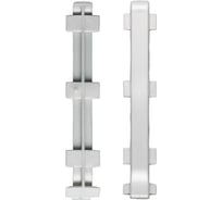 Угол стыковочный Bonkeel ПЛ80, ПВХ, серый, упаковка 2 шт. 150002