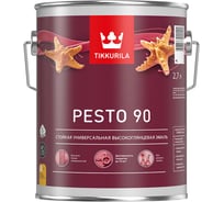 Эмаль Tikkurila Pesto 90 высокоглянцевая, база А, 2.7 л 700001077 16206898