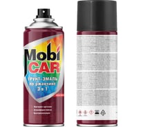Аэрозольная грунт-эмаль по ржавчине 3 в 1 Mobicar 520 мл, чёрный матовый 0528-02 MC