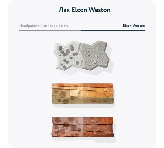 Защитный водоотталкивающий лак для камня, бетона Elcon Weston 0.9 л 00-00002947