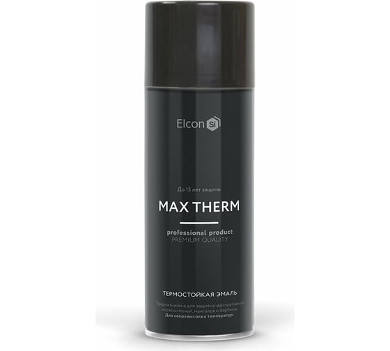 Термостойкая эмаль Elcon Max Therm красно-коричневая, аэрозоль 500 градсов 00-00002962 1
