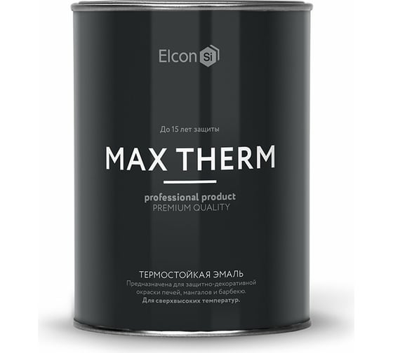 Термостойкая эмаль Elcon Max Therm зеленая, 400 градусов 0.8 кг 00-00002888