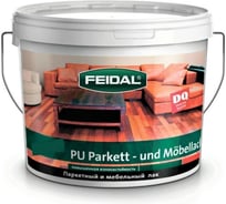 Лак FEIDAL PU Parkett-und Mobellack глянцевый, 10 л 20156