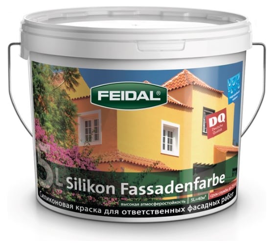 Краска FEIDAL Silikon Fassadenfarbe база 1, 5л 20099