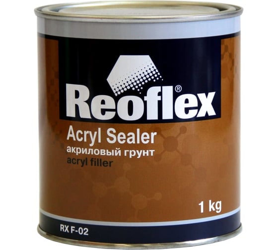 Акриловый грунт Reoflex 1 кг, черный RX F-02/1000 B
