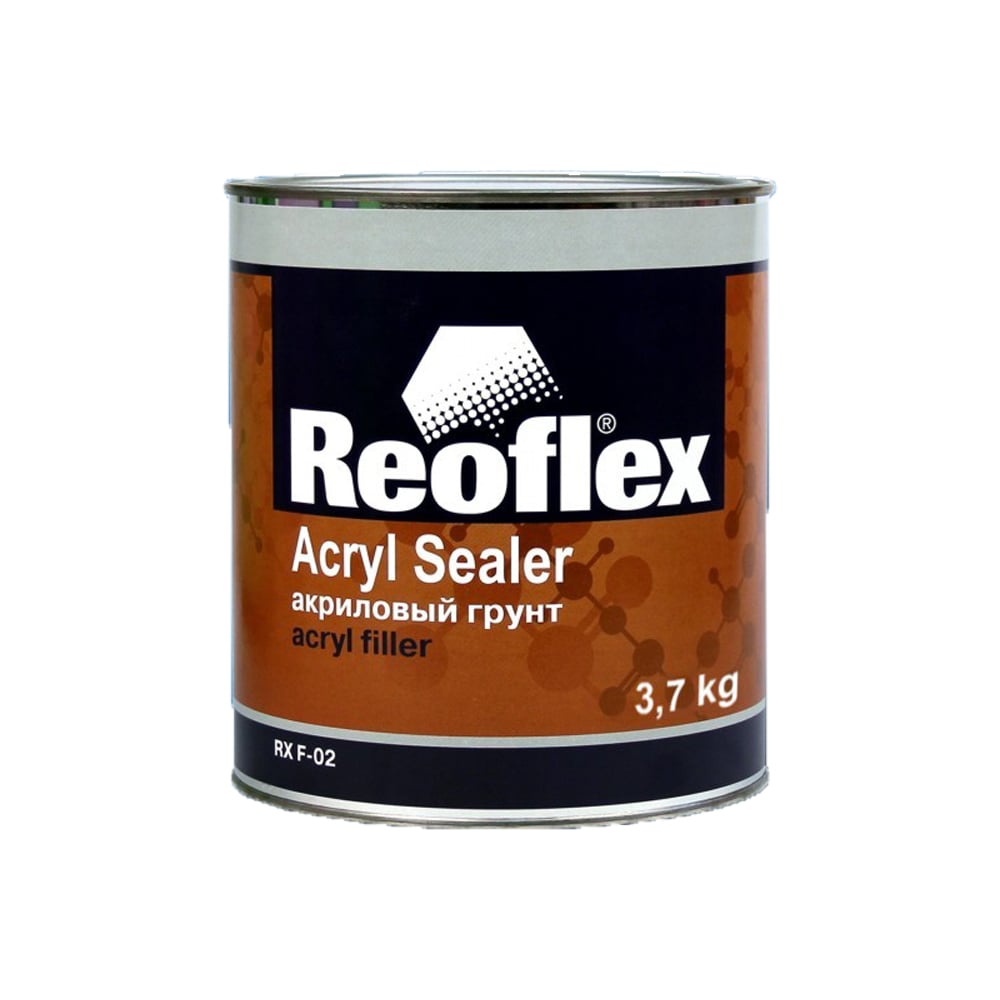 Акриловый грунт Reoflex 3.7 кг, черный RX F-02/3700 B - выгодная цена ...
