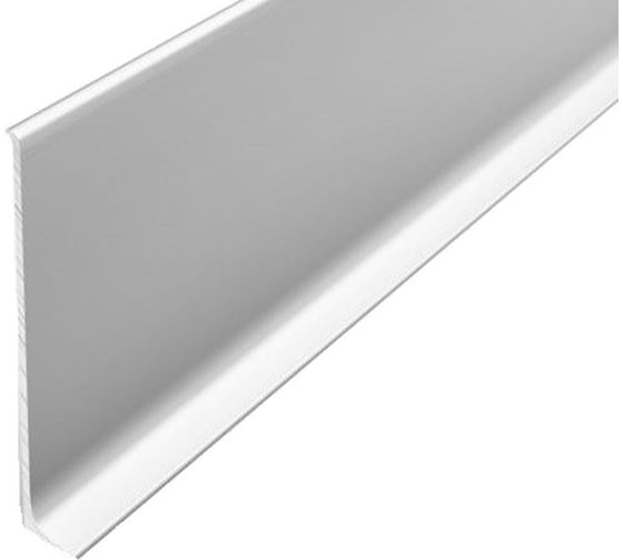 Плинтус алюминиевый Bonkeel ПЛ60,501л серебро люкс, 2500x58,5x11,2м 135651 1
