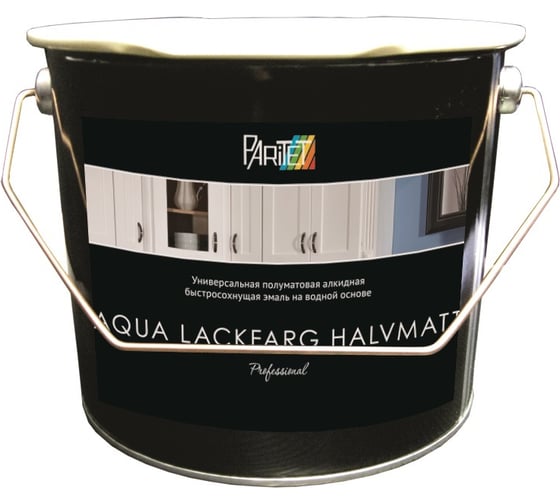 Эмаль Paritet Color Aqua Lackfarg Halvmatt Bas A 0,9 л PS0043