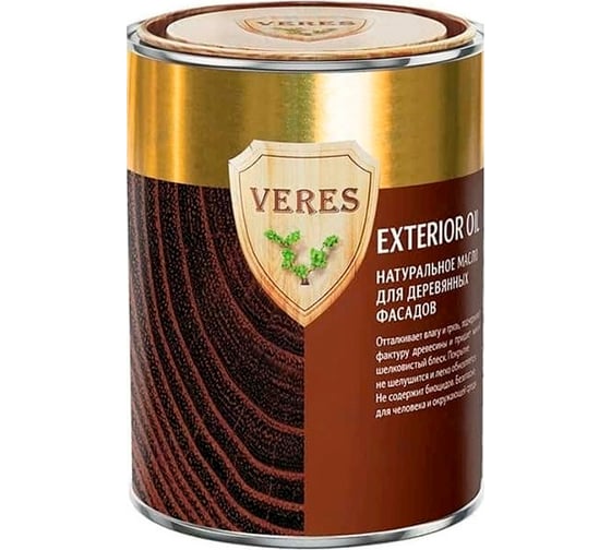 Масло для наружных работ VERES OIL EXTERIOR номер 12 белый 2,7 л 1/2 52356
