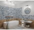 Плитка Eletto Ceramica 150x150 LEAVES BLUE 38 шт в упак 00-00108872 9
