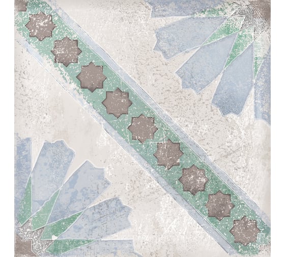 Плитка Eletto Ceramica 150x150 MATE DECOR ZELLIGE 40 шт в упак 00-00108863