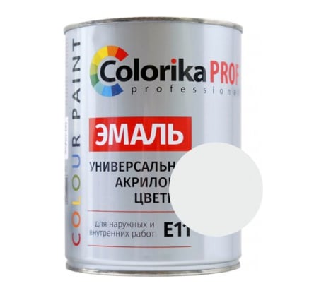 Акриловая универсальная эмаль Colorika Prof 0,9л белая, для наруж. и внутр. работ 92479