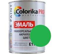 Акриловая универсальная эмаль Colorika Prof 0,9л зеленая, для наруж. и внутр. работ 92487