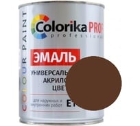 Акриловая универсальная эмаль Colorika Prof 0,9л коричневая, для наруж. и внутр. работ 92484