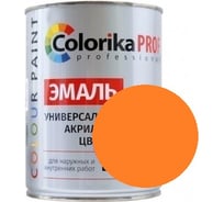 Акриловая универсальная эмаль Colorika Prof 0,9л оранжевая, для наруж. и внутр. работ 92482