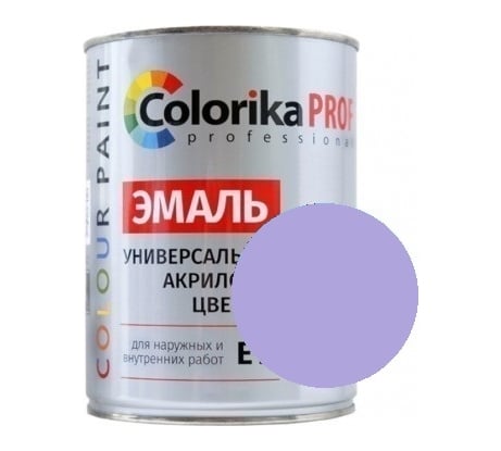Акриловая универсальная эмаль Colorika Prof 0,9л сиреневая, для наруж. и внутр. работ 92489