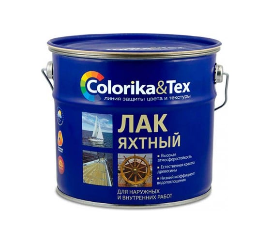 Яхтный лак Colorika 2,7 л полуматовый 92398